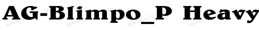 AG-Blimpo_P Heavy字体转换